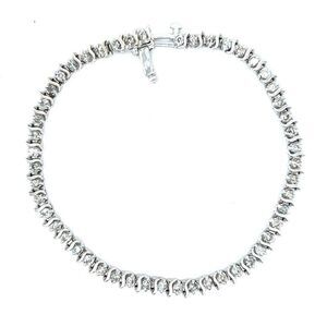 Stunning 14k WG Diamond Tennis Bracelet